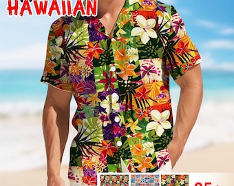Camicia Hawaiana Uomo Maniche Corte Estate | Stampa Floreale Tropicale | Vestibilità Regular | Tessuto Rayon Morbido - Foto 6