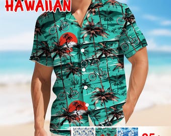 Camicia Hawaiana Uomo Maniche Corte Who In Shop – Stampa Graffiti Bicchiere Albicocca, Taglia XL