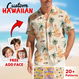 Custom Hawaiian Shirt With Photo, Family Custom Face Unisex Hawaiian Shirt, Gift For Family, Pet Owners, Pet Lovers Summer Shirt