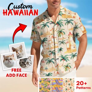 Custom Hawaiian Shirt With Photo, Family Custom Face Unisex Hawaiian Shirt, Gift For Family, Pet Owners, Pet Lovers Summer Shirt