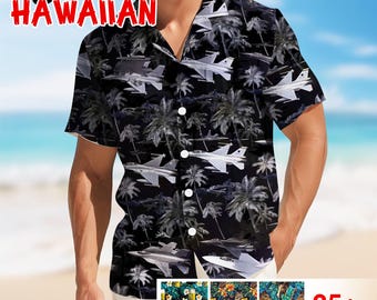 Tropical Plane Hawaii Shirt For Men Women Youth, Summer Aircraft Aloha Shirt, Air Force Button Shirt, Patriotic Day, Plane Hawaiian Shirt