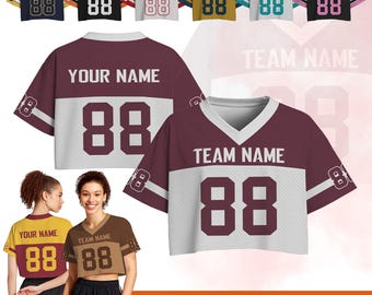 Camiseta deportiva personalizada para mujer, camiseta de fútbol personalizada para animadoras