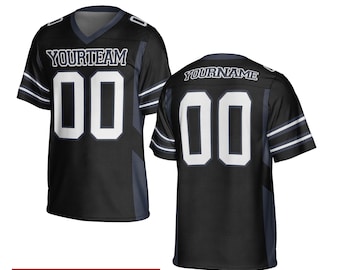 Personalized Football Jersey Men Women Youth, Personalized Name & Number Team Jerseys, Game Day Uniforms, Custom Gift For Football Players