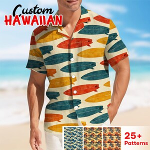 Surfing Hawaiian Shirt For Men Women Youth, Surfing Board Short, Surfer Hawaiian Short, Tropical Summer Shirt, Short Sleeve Aloha Shirt