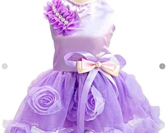 ROPA PARA MASCOTAS, Perros Florales Vestidos Elegantes Rosa con Flores