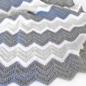 PDF Pattern for Chevron Baby Blanket image 6