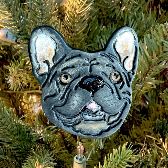 Ornament French Bulldog Gifts Black And White French Bulldog Metal