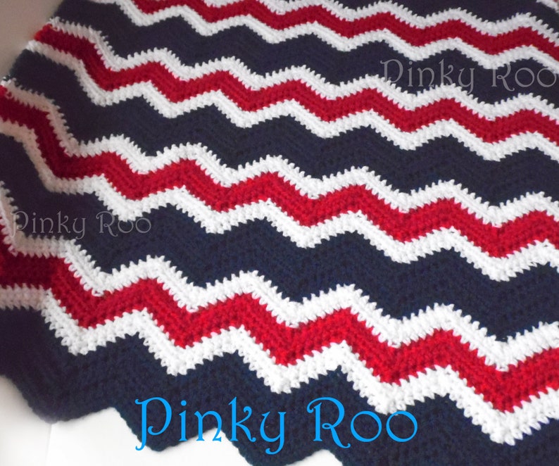 PDF Pattern for Chevron Baby Blanket image 5