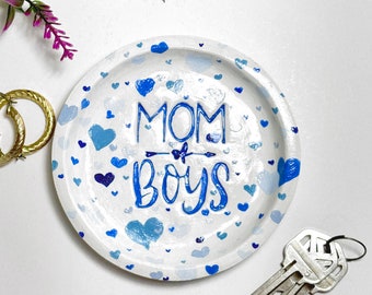 Mom of Boys dish / Trinket dish / Jewelry dish / Mother's gift / Gifts for Mom / Gifts / Jewelry storage