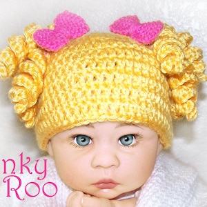 Goldilocks crochet baby hat pattern / girl hat pattern/ baby girl hat pattern / Halloween hat pattern image 1