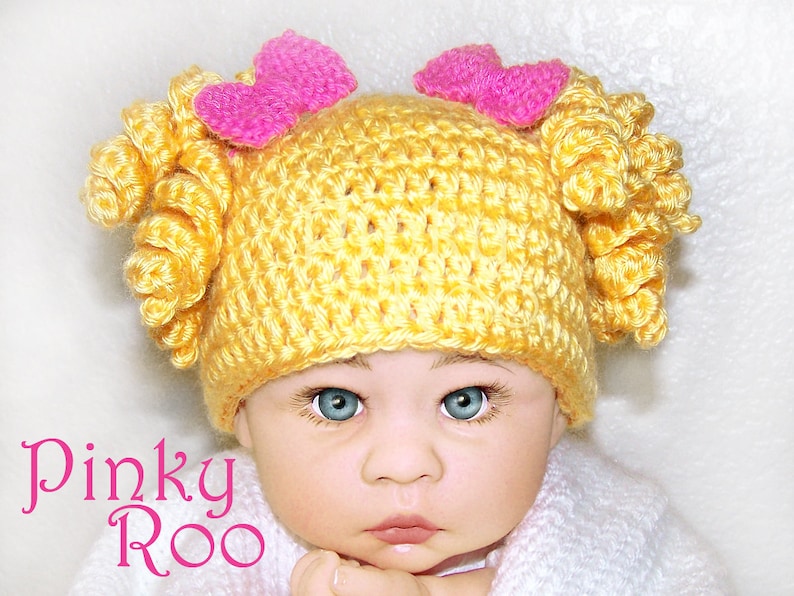 Goldilocks crochet baby hat pattern / girl hat pattern/ baby girl hat pattern / Halloween hat pattern image 1