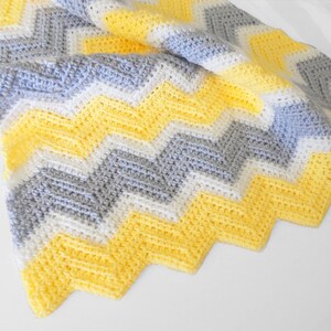 PDF Pattern for Chevron Baby Blanket image 9