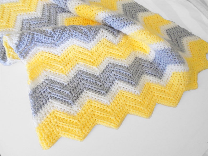 PDF Pattern for Chevron Baby Blanket image 9