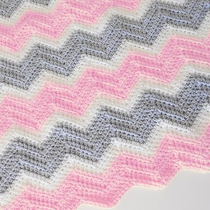 PDF Pattern for Chevron Baby Blanket image 3