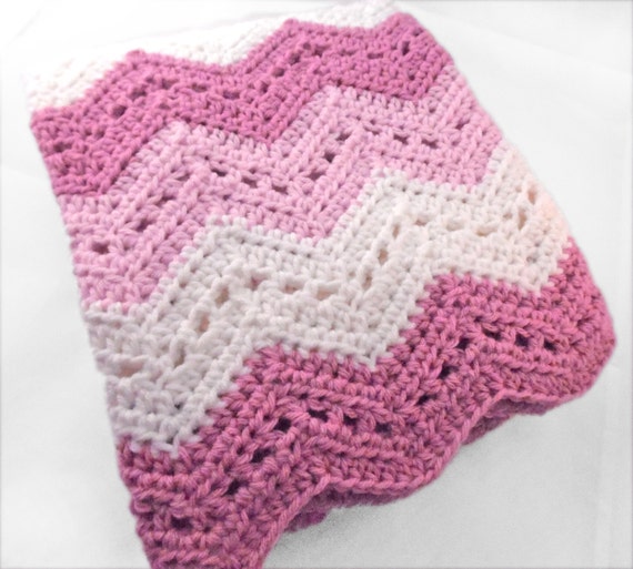 PDF Pattern to Make Lace Chevron Baby Blanket Etsy
