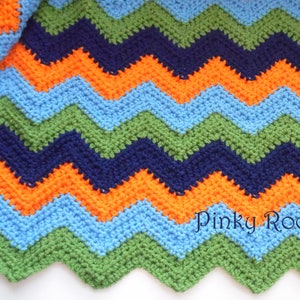 PDF Pattern for Chevron Baby Blanket image 1