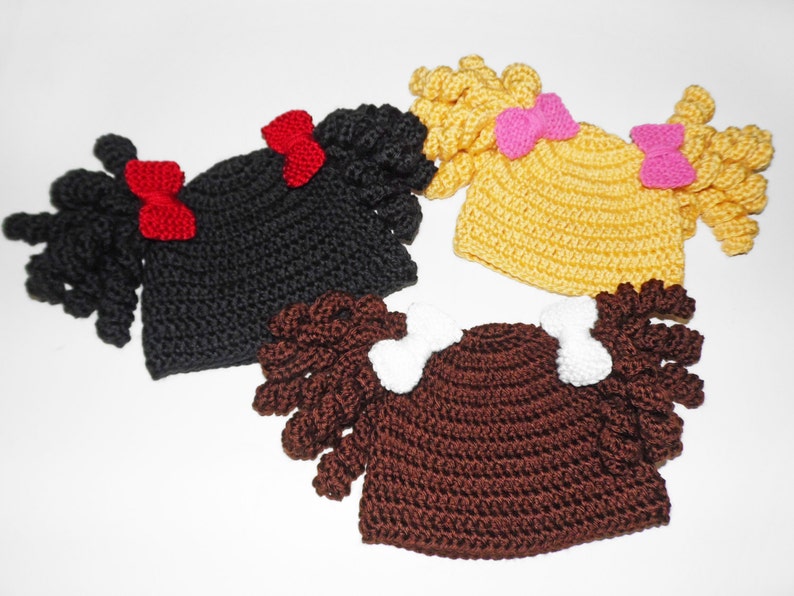 Goldilocks crochet baby hat pattern / girl hat pattern/ baby girl hat pattern / Halloween hat pattern image 5