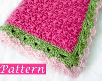 PDF Pattern to make Penny's Baby blanket / baby blanket crochet pattern / crochet / girl baby blanket / Lace crochet pattern