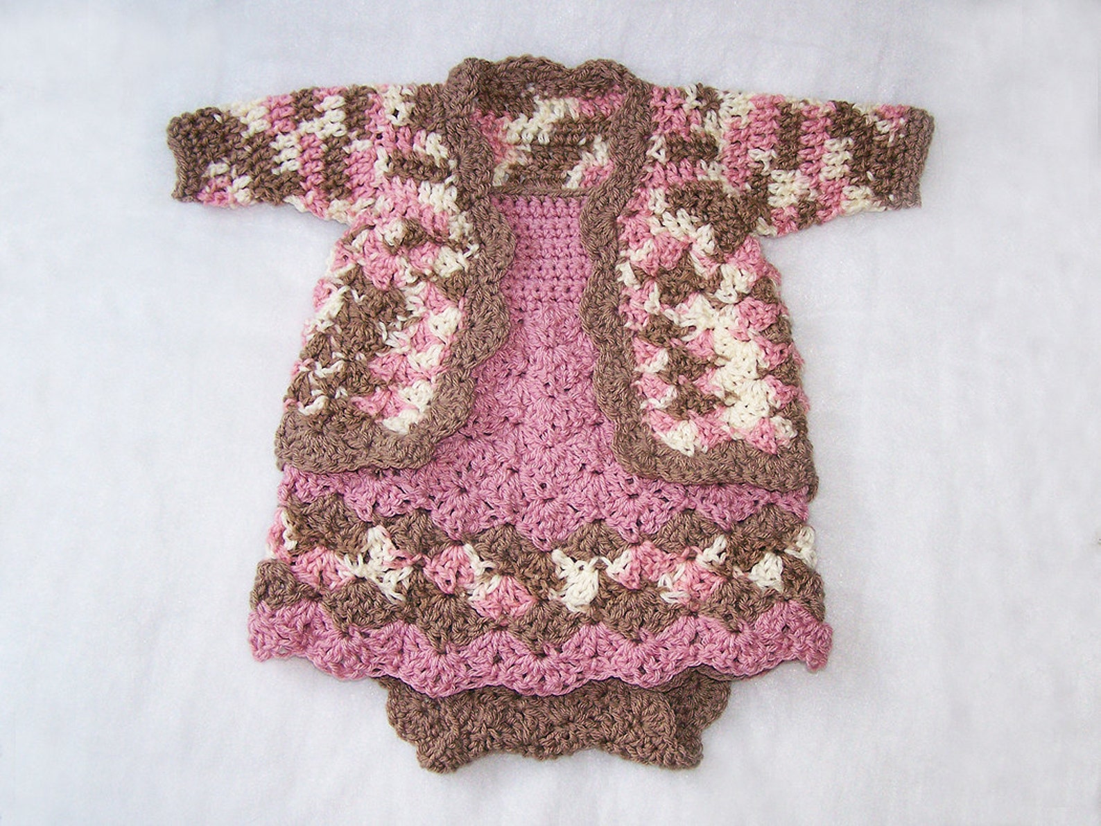 Neopolitan Pattern PDF Pattern for Neapolitan Dress Set / Crochet Pattern / Baby Dress ...