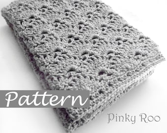 Lace Crochet Baby Blanket Pattern (PDF Download)