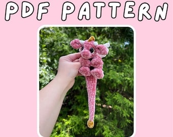Dahlia, la bebé dragón, acurrucador y peluche / Patrón PDF / Crochet de costura baja, Amigurumi
