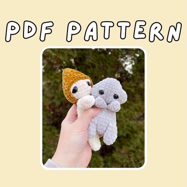 Twinklebun the Star Baby & Cumulo the Cloud Sprite | PDF Patterns | LOW SEW Crochet, Amigurumi