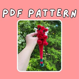 Knuffelaar en knuffeldier Dean the Baby Dragon | PDF-patroon | LAAG NAAIEN haakwerk, amigurumi
