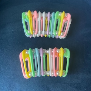 Pastell Sicherheitsnadel Kandi Manschette