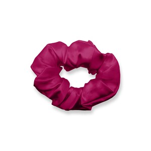 A Good Night Sleep Fuchsia Pink Silk Hair Scrunchie