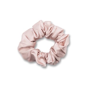 A Good Night Sleep Pink Silk Hair Scrunchie
