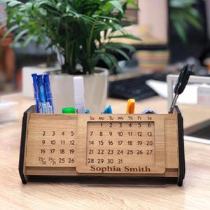 Personalized Teacher Pencil Holder, Custom Teacher Pencil Holder, Teacher Appreciation Gift, Custom Pen Holder for Desk, Back To School