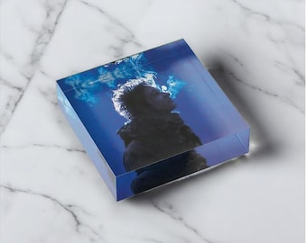 Gustavo Cerati Acrylic Block Room Pad Desk Display Printed Acrylic Glass Block