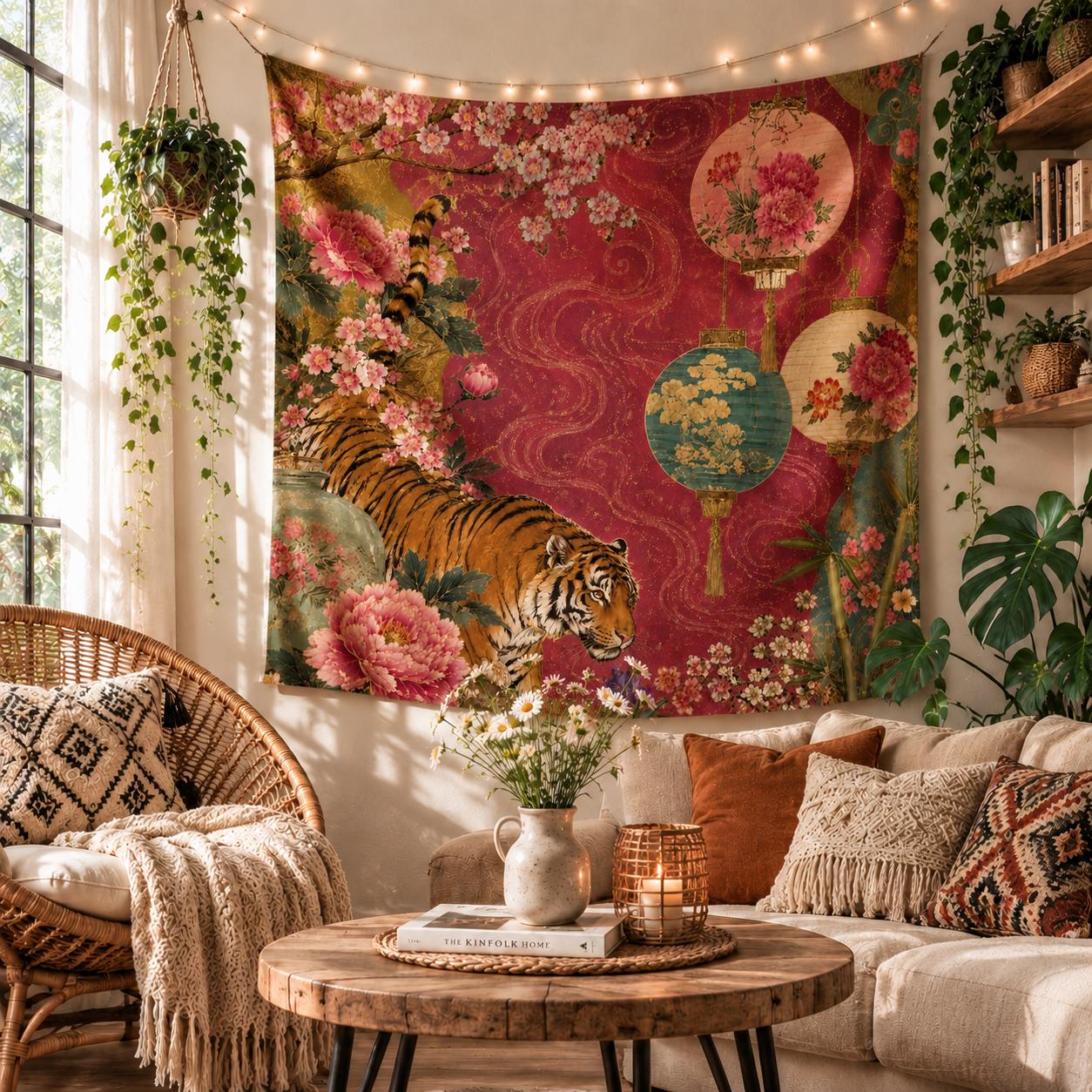 Vintage Tapestry Japanese - Etsy