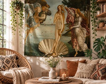 The Birth of Venus Wall Tapestry Bedroom Decor Hanging Wedding Party Backdrop Family Gift