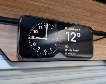 Motorhome iPhone Charger Mount for Hymer MLT multifunctional Rail: MagSafe Compatible Hook-In Wall System