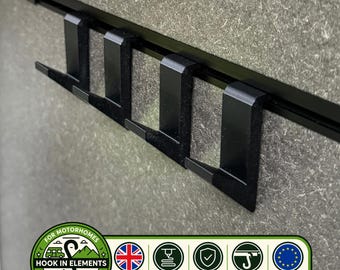 Ganchos modernos Hymer / Eriba Rail: Accesorios para autocaravanas - Juego de 4 ganchos para riel