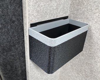 Two-Tone Universal Tray Container Compatible with Hymer Multifunctional Hook On Rail System