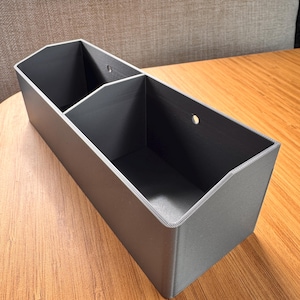 Contenitore portaoggetti per bagno per Hymer MLT 580 / Organizzatore per mobiletto da bagno per camper / Accessorio Hymer in PETG grigio satinato