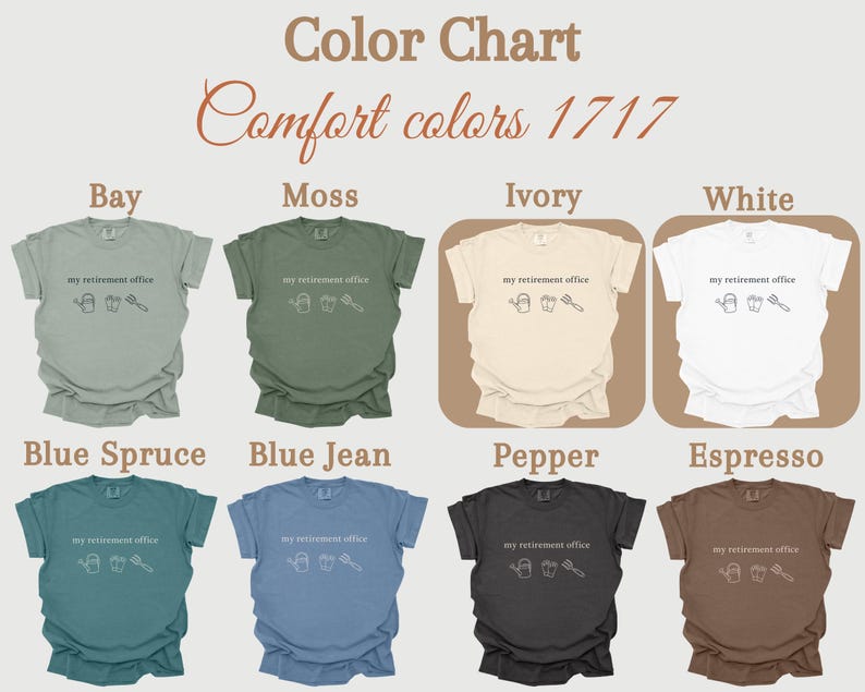 Comfort Colors® Retirement Gardening Shirt, Funny Garden Tee, Plant Lover Gift For Her, Retirement Gift, Plant Dad Gift, Plant Mom Shirts White