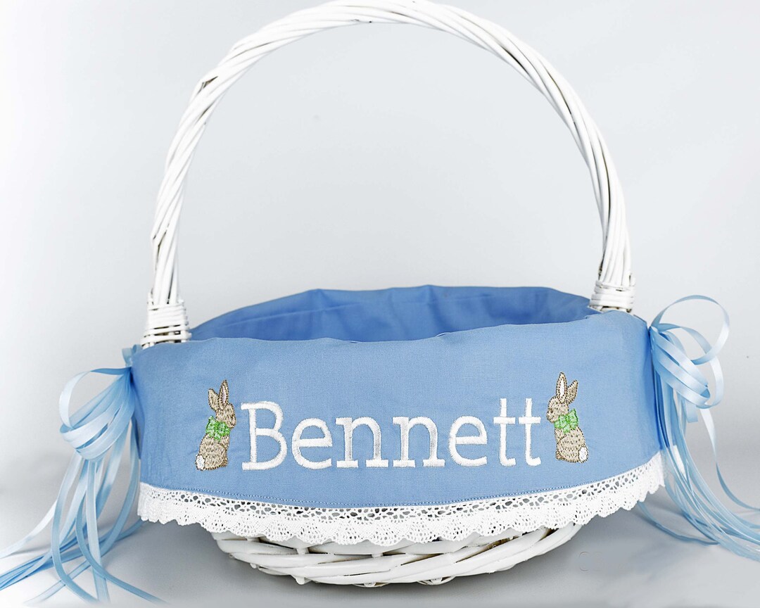Personalized Easter Basket Boy Monogrammed Easter Basket Etsy