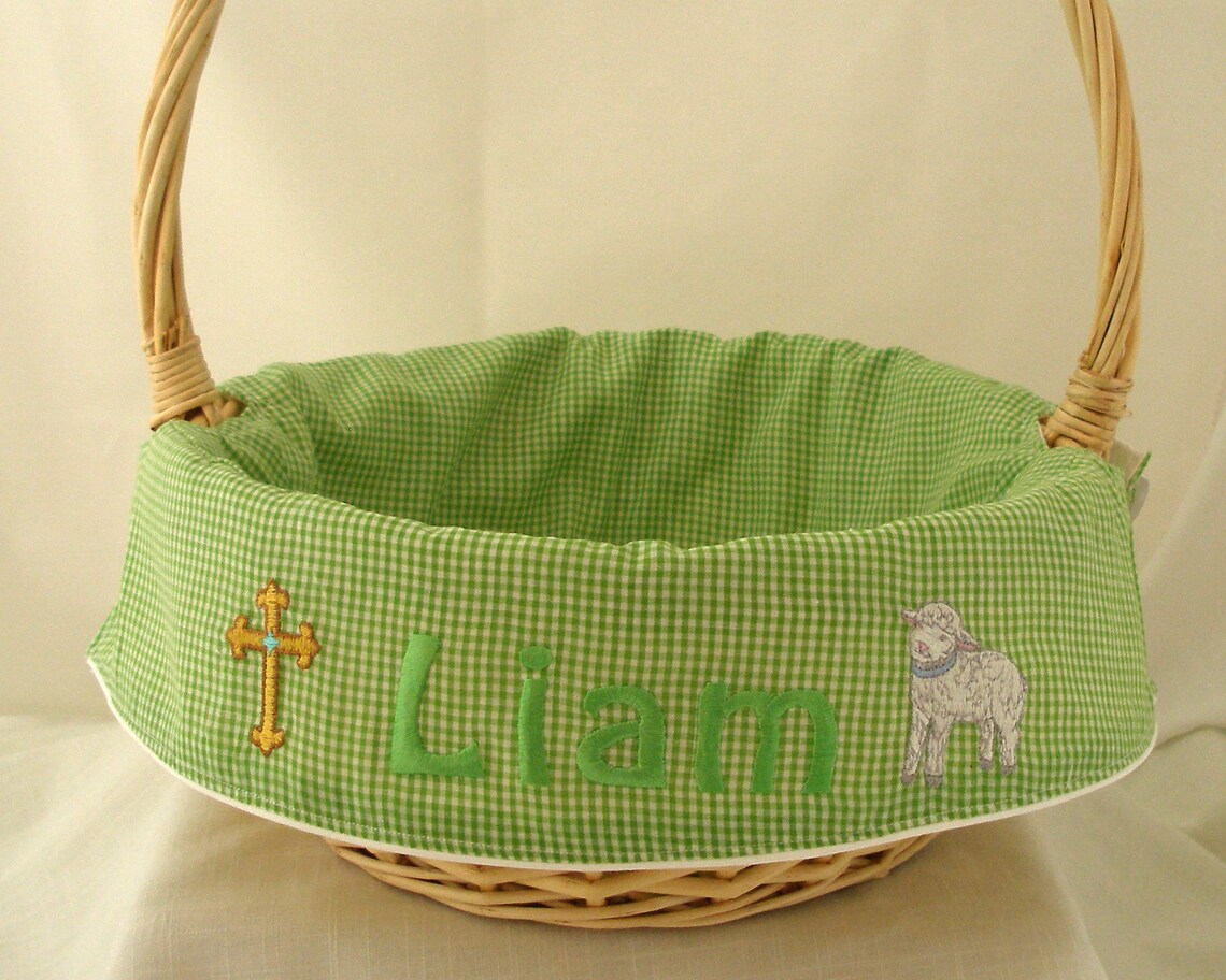 Religious Easter Basket Liner BASKET INCLUDED Kids Etsy