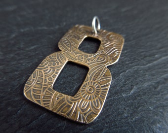 Metal de bronce genuino número 8, encanto de llavero con patrón, regalo de aniversario de bodas de bronce 8 y 19 para esposa y esposo, figura ocho