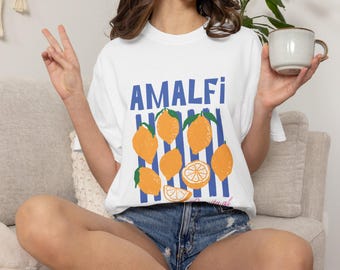 Amalfi Lemon Graphic T-Shirt - Italy Travel Tee