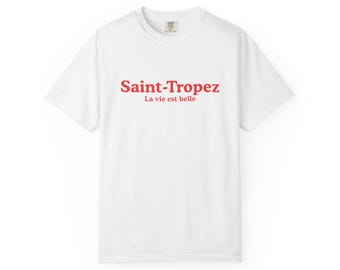 Saint-Tropez France Retro Graphic T-Shirt