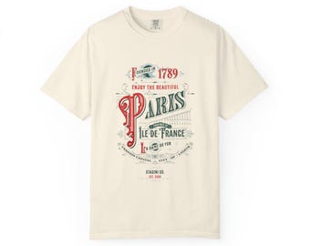 Paris France Vintage Graphic T-Shirt