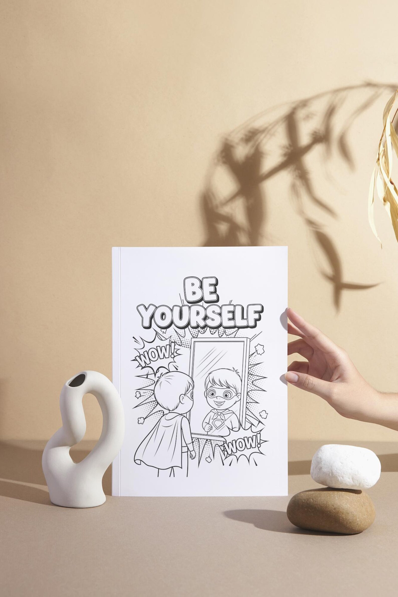 Superhero Comic Coloring Pages: 30 Positive Affirmation Sheets (PDF ...