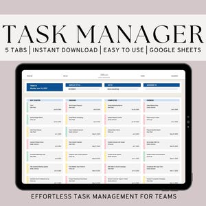 Kanban Board und Aufgaben Tracker für Google Sheets | Aufgabenbearbeitung | Projektmanagement-Tool | Leiter der Statustafel | Kalender 2025