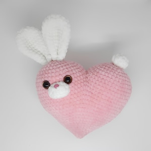 Plush Heart Cat & Bunny Crochet Pattern PDF – Cute Valentine’s Amigurumi Set – Easy Beginner-Friendly Toy Pattern in English