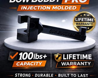 Twist-On Bow Buddy Pro – Universal Truck Bow and Gear Hanger, Injection Molded, Lifetime Warranty