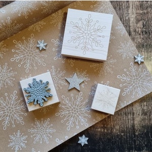 Christmas Delicate Snowflake Rubber Stamp